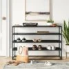 Glasgow Metal Shoe Storage Console Table Black - Project 62™