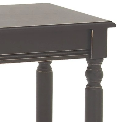 Wood Traditional Rectangular Console Table Black - Olivia & May 7 Wood Traditional Rectangular Console Table Black - Olivia & May - Image 5