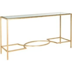 Inga Console Table - Gold/Glass - Safavieh -Console Tables Sales unnamed file 1031