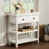 55 Downing Street Country Cottage Wood Console Table 31 1/2" x 13 3/4" with Drawer White for Living Room Bedroom Bedside Entryway -Console Tables Sales unnamed file 1033