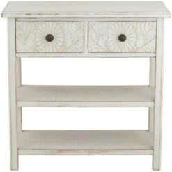 55 Downing Street Country Cottage Wood Console Table 31 1/2" x 13 3/4" with Drawer White for Living Room Bedroom Bedside Entryway -Console Tables Sales unnamed file 1038