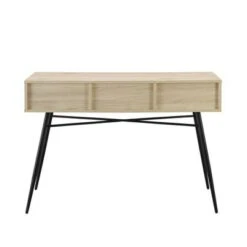 Mid-Century Modern Fluted 3 Drawer Entry Table - Saracina Home Solid White/birch -Console Tables Sales unnamed file 1060