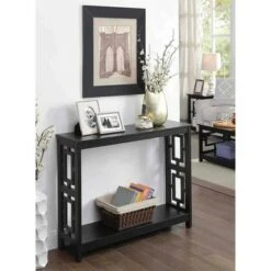 Breighton Home Town Square Console Table - Johar Furniture Espresso
