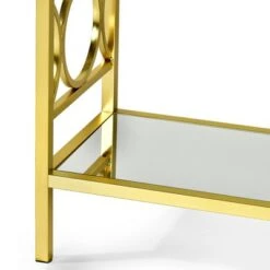 Steve Silver Co. Olympia Sofa Table Glass Iron and Chrome - Steve Silver 7 Steve Silver Co. Olympia Sofa Table Glass Iron and Chrome - Steve Silver -Console Tables Sales unnamed file 1111