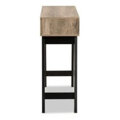 Wales Wood 2 Drawer Console Table Light Brown - Baxton Studio -Console Tables Sales unnamed file 1114