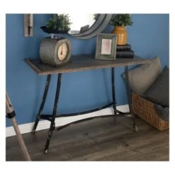 Metal Industrial Arts Style Rectangular Console Table Brown - Olivia & May -Console Tables Sales unnamed file 1275