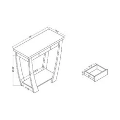 Alysia Sofa Table Black - HOMES: Inside + Out 7 Alysia Sofa Table Black - HOMES: Inside + Out -Console Tables Sales unnamed file 1284