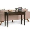 44" Sterling Solid Wood Contemporary Console Sofa Table Tobacco Brown - WyndenHall