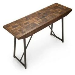 Steve Silver Co. Walden Parquet Sofa Table Gray/ Natural - Steve Silver