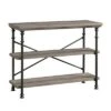 Canal Street Anywhere Console Table with 2 Shelves - Northern Oak - Sauder 1 Canal Street Anywhere Console Table with 2 Shelves - Northern Oak - Sauder -Console Tables Sales unnamed file 1313
