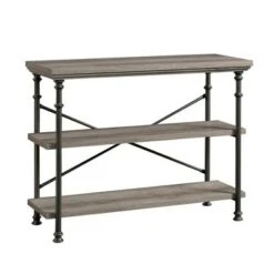 Canal Street Anywhere Console Table with 2 Shelves - Northern Oak - Sauder 16 Canal Street Anywhere Console Table with 2 Shelves - Northern Oak - Sauder -Console Tables Sales unnamed file 1314