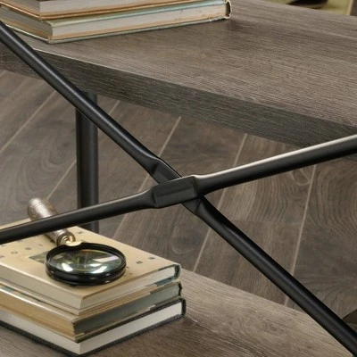 Canal Street Anywhere Console Table with 2 Shelves - Northern Oak - Sauder 6 Canal Street Anywhere Console Table with 2 Shelves - Northern Oak - Sauder - Image 4