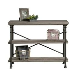 Canal Street Anywhere Console Table with 2 Shelves - Northern Oak - Sauder 21 Canal Street Anywhere Console Table with 2 Shelves - Northern Oak - Sauder -Console Tables Sales unnamed file 1319