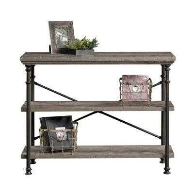Canal Street Anywhere Console Table with 2 Shelves - Northern Oak - Sauder 9 Canal Street Anywhere Console Table with 2 Shelves - Northern Oak - Sauder - Image 7