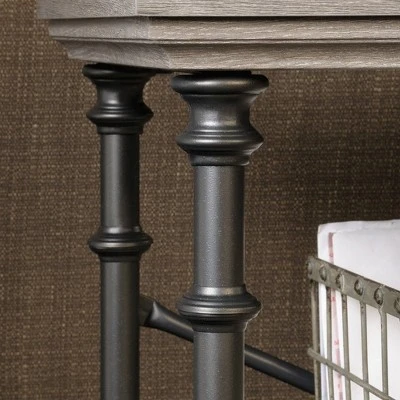 Canal Street Anywhere Console Table with 2 Shelves - Northern Oak - Sauder 15 Canal Street Anywhere Console Table with 2 Shelves - Northern Oak - Sauder - Image 13