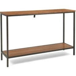 Nolan 2 Tier Console Table Brown - ClickDecor
