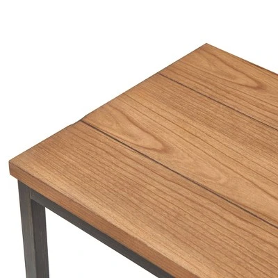 Nolan 2 Tier Console Table Brown - ClickDecor 4 Nolan 2 Tier Console Table Brown - ClickDecor - Image 2