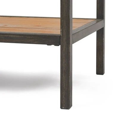 Nolan 2 Tier Console Table Brown - ClickDecor 6 Nolan 2 Tier Console Table Brown - ClickDecor - Image 4