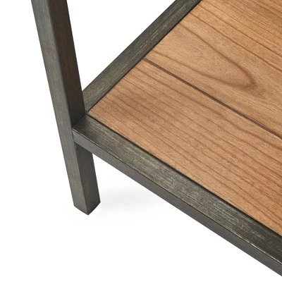 Nolan 2 Tier Console Table Brown - ClickDecor 7 Nolan 2 Tier Console Table Brown - ClickDecor - Image 5