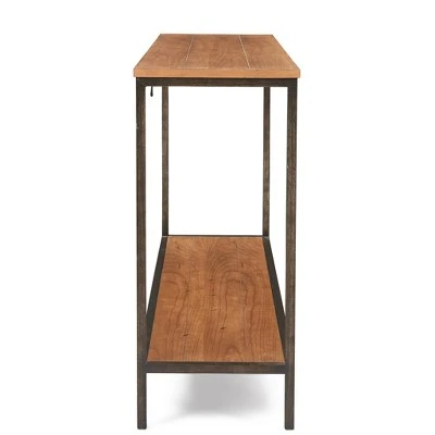 Nolan 2 Tier Console Table Brown - ClickDecor 8 Nolan 2 Tier Console Table Brown - ClickDecor - Image 6