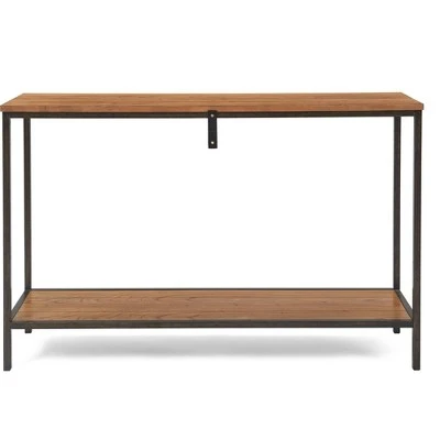 Nolan 2 Tier Console Table Brown - ClickDecor 9 Nolan 2 Tier Console Table Brown - ClickDecor - Image 7