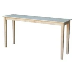 Shaker Table Unfinished - International Concepts 15 Shaker Table Unfinished - International Concepts -Console Tables Sales unnamed file 1339