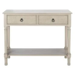 Haines 2 Drawers Console Table - Safavieh White -Console Tables Sales unnamed file 1355