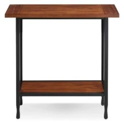 Ironcraft Hall Stand - Mission Oak - Leick Home -Console Tables Sales unnamed file 1359