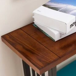 Ironcraft Hall Stand - Mission Oak - Leick Home -Console Tables Sales unnamed file 1362