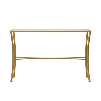 Carolina Chair & Table Palin Glass Top Console Table Antique Gold - Carolina Chair & Table 3 Carolina Chair & Table Palin Glass Top Console Table Antique Gold - Carolina Chair & Table