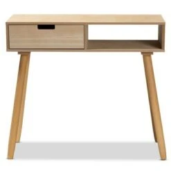 Elwyn Wood 1 Drawer Console Table Light Brown - Baxton Studio 11 Elwyn Wood 1 Drawer Console Table Light Brown - Baxton Studio -Console Tables Sales unnamed file 1393