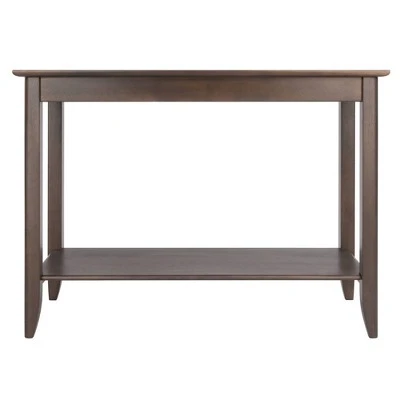 Santino Console Hall Table Oyster Gray - Winsome 3 Santino Console Hall Table Oyster Gray - Winsome