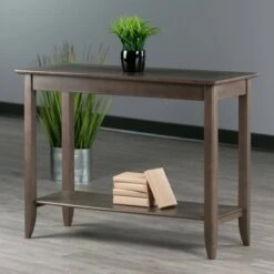 Santino Console Hall Table Oyster Gray - Winsome 13 Santino Console Hall Table Oyster Gray - Winsome -Console Tables Sales unnamed file 1427
