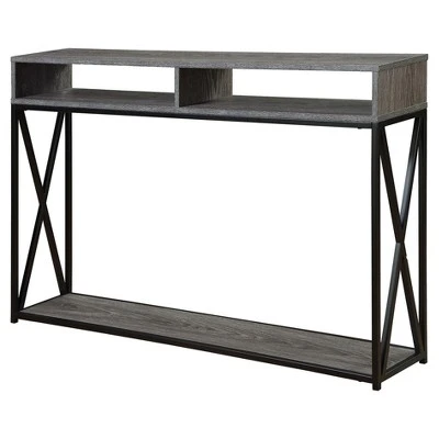 Breighton Home Tucson Deluxe 2 Tier Console Table - Convenience Concepts Weathered Gray/black 7 Breighton Home Tucson Deluxe 2 Tier Console Table - Convenience Concepts Weathered Gray/black - Image 5