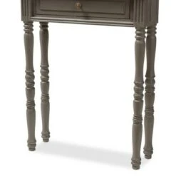 Noemie Country Cottage Farmhouse Finished 1 Drawer Console Table Brown - Baxton Studio -Console Tables Sales unnamed file 1477