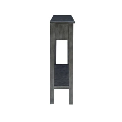Calinda Long Console Table - Powell Company Distressed Gray 5 Calinda Long Console Table - Powell Company Distressed Gray - Image 3