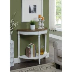 French Country Entryway Table Driftwood Top/White - Breighton Home 14 French Country Entryway Table Driftwood Top/White - Breighton Home -Console Tables Sales unnamed file 1520