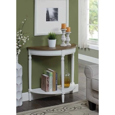 French Country Entryway Table Driftwood Top/White - Breighton Home 7 French Country Entryway Table Driftwood Top/White - Breighton Home - Image 5