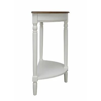 French Country Entryway Table Driftwood Top/White - Breighton Home 8 French Country Entryway Table Driftwood Top/White - Breighton Home - Image 6
