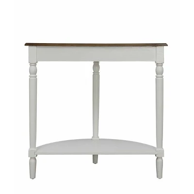 French Country Entryway Table Driftwood Top/White - Breighton Home 9 French Country Entryway Table Driftwood Top/White - Breighton Home - Image 7