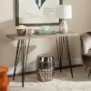 Etro Mid-Century Console Table - Light Brown & Black - Safavieh 1 Etro Mid-Century Console Table - Light Brown & Black - Safavieh -Console Tables Sales unnamed file 1524