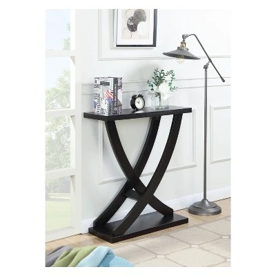 Newport Cross Step Console Table Espresso - Breighton Home 3 Newport Cross Step Console Table Espresso - Breighton Home