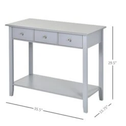 HOMCOM Console Table Industrial Desk with Drawer Bottom Shelf & Large Tabletop for Pictures Great for the Entryway 14 HOMCOM Console Table Industrial Desk with Drawer Bottom Shelf & Large Tabletop for Pictures Great for the Entryway -Console Tables Sales unnamed file 1565