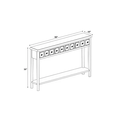 Calinda Long Console Table - Powell Company Distressed Gray 14 Calinda Long Console Table - Powell Company Distressed Gray - Image 12