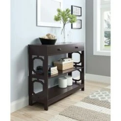 Omega 1 Drawer Console Table Espresso - Breighton Home -Console Tables Sales unnamed file 1610