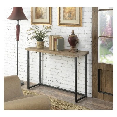 Laredo Parquet Console Table Natural/Black - Breighton Home 4 Laredo Parquet Console Table Natural/Black - Breighton Home - Image 2