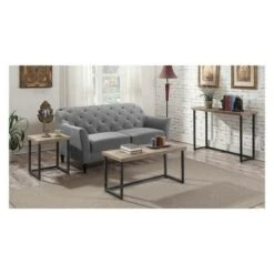 Laredo Parquet Console Table Natural/Black - Breighton Home 8 Laredo Parquet Console Table Natural/Black - Breighton Home -Console Tables Sales unnamed file 1614