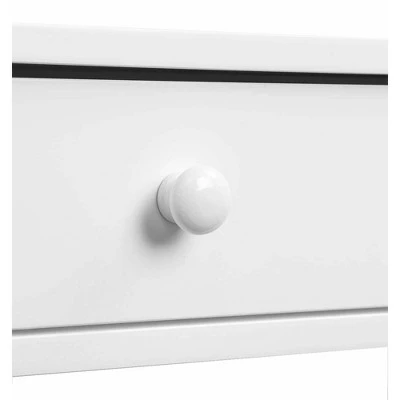 French Country Hall Table with Drawer/Shelf White - Breighton Home 5 French Country Hall Table with Drawer/Shelf White - Breighton Home - Image 3