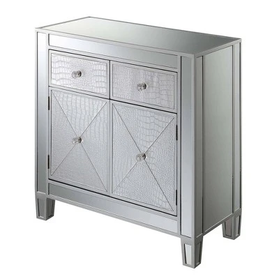 Breighton Home Gold Coast Vineyard 2 Drawer Mirrored Hall Table - Johar Furniture Silver 7 Breighton Home Gold Coast Vineyard 2 Drawer Mirrored Hall Table - Johar Furniture Silver - Image 5
