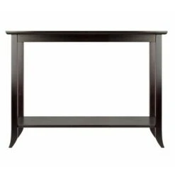 Genoa Console Table Glass Top Espresso - Winsome
